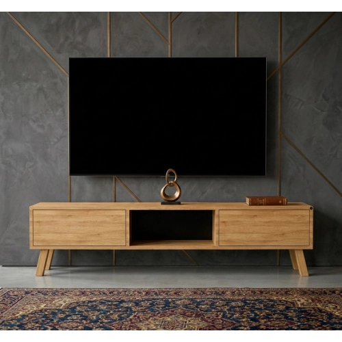 Szafka RTV-18 Drewno Lite Dąb Loft Lakier Rozmiary od 100 cm do 200 cm PREMIUM